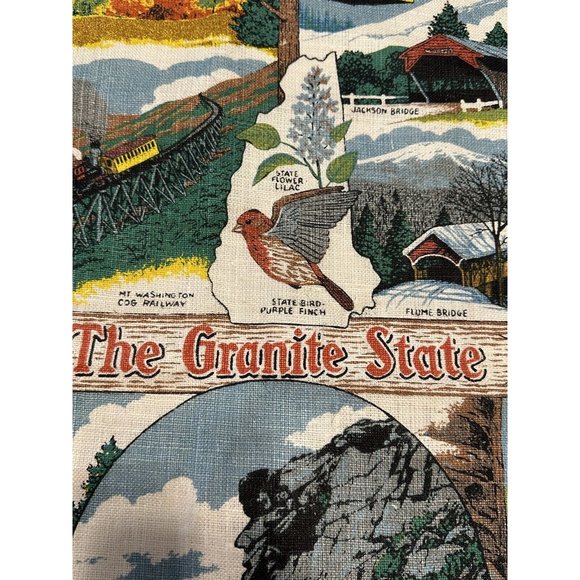 Vtg Kitchen New Hampshire Granite State Railway Jackson Mountains Kay Dee - Picture 6 of 8